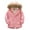 Pink, variant on Hpgjzj Boys Winter Coats Down Jacket Hooded Snowsuit Parka Windproof Overcoat Outerwear Jacket with Hood