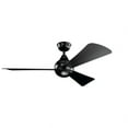 thumbnail image 6 of Ceiling Fan with Light Kit 11 inches Tall By 54 inches Wide-Satin Black Finish Bailey Street Home 147-Bel-4187197, 6 of 10