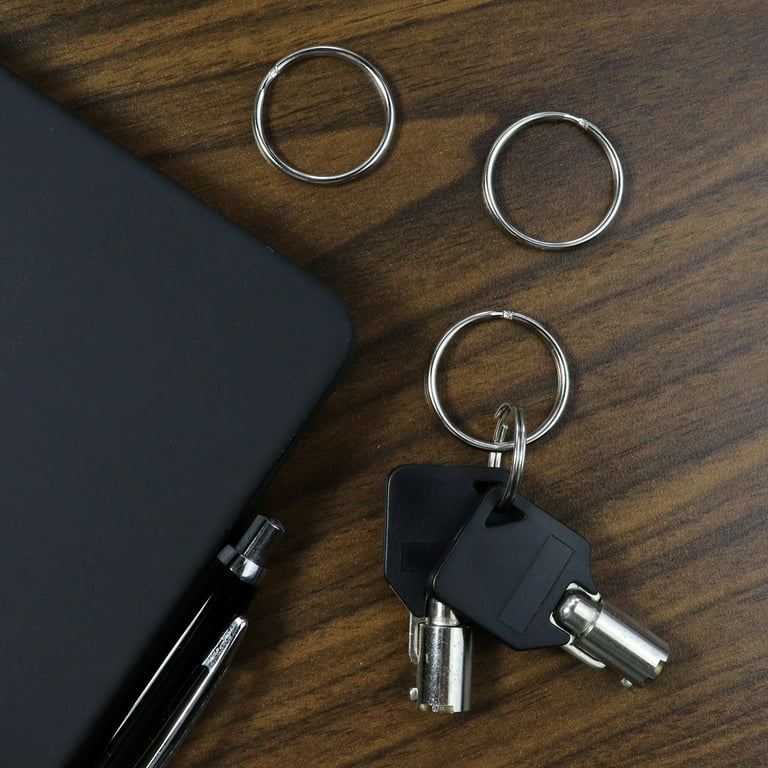 100PCS Split Rings Small Key Rings Bulk Keychain Rings for Keys