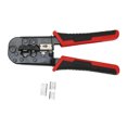 thumbnail image 2 of Wire Crimper Tool, Ethernet Crimping Tool Comfortable Grip RJ11 RJ12 6P RJ45 8P Black Oxide Finish Cable Stripping Function  For Telephone Cable, 2 of 8