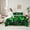 Green, variant on Castle Fairy Green Gamepads Twin Bedding Sets,Pixelated Grid Miners Bedding Comforter Set