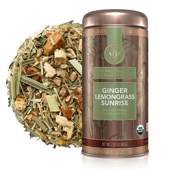 Teabloom Ginger Lemongrass Sunrise Loose Leaf Tea Canister