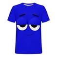 thumbnail image 5 of Yaoyar Men Funny Cartoon Face Print T-Shirts Short Sleeve Casual Novelty Tees Shirts for Streetwear Party, 5 of 5