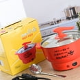 thumbnail image 3 of Marmite Électrique 1,8 L 400 à 800 W Paroi Intérieure en Acier Inoxydable 2 Modes Protection contre la Surchauffe Cuiseur Électrique Rouge, 3 of 5