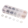 thumbnail image 1 of Rongfmy 1 Box Open Jump Rings Split Rings Keychian Connector for Jewelry Making 10mm, 1 of 9