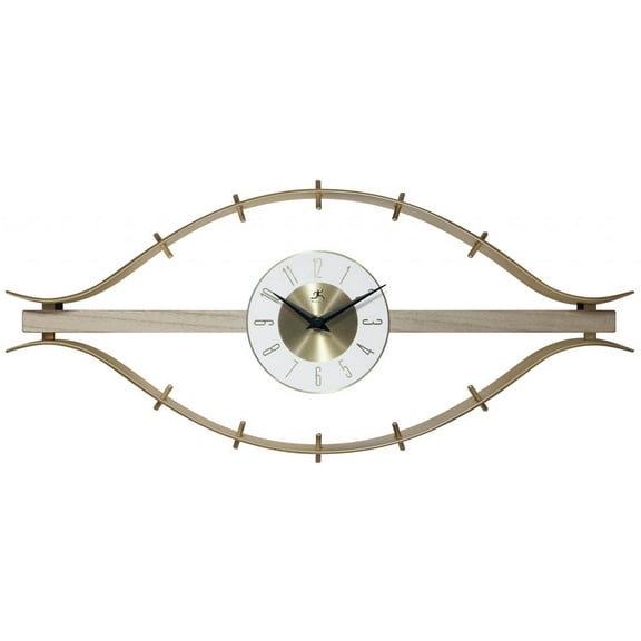 Infinity Instruments The Horus Gold Modern Analog Display 10-inch Wall Clock