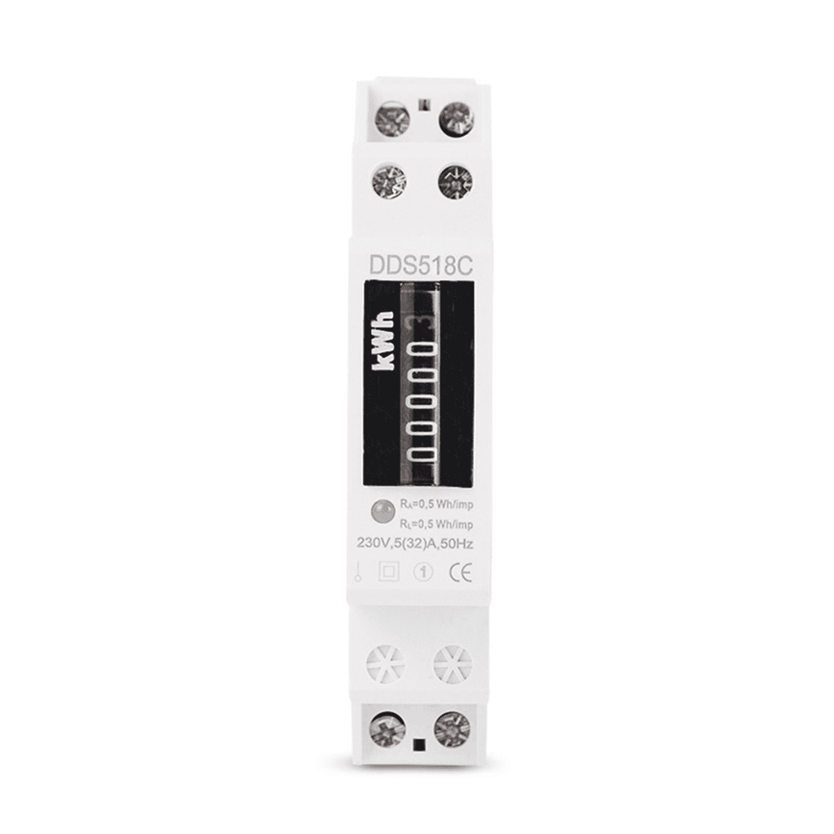 2X Household Electronic Din Rail Single Phase Electricity Power Consumption Wattmeter Energy Meter KWh Counter
