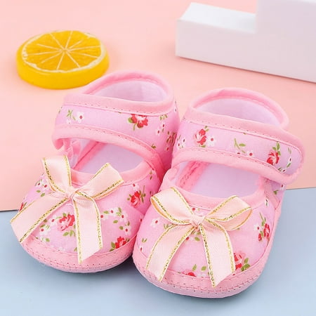 

LYCAQL Baby Shoes Baby Shoes Comfortable Soft Bottom Baby Toddler Shoes Children Shoes Socks Shoes Size 4 Slip on Shoes (Pink 3.5 )