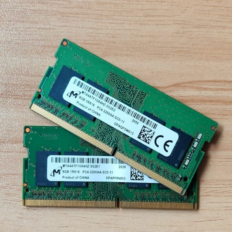 Micron RAMS DDR4 8GB 3200MHz Laptop Memory DDR4 8GB 1RX16 PC4