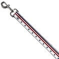 thumbnail image 2 of Buckle-Down Pet Leash, Dog Leash, Americana Stars Stripes White Blue Red, 4 Feet Long 1.0 Inch Wide, 2 of 6
