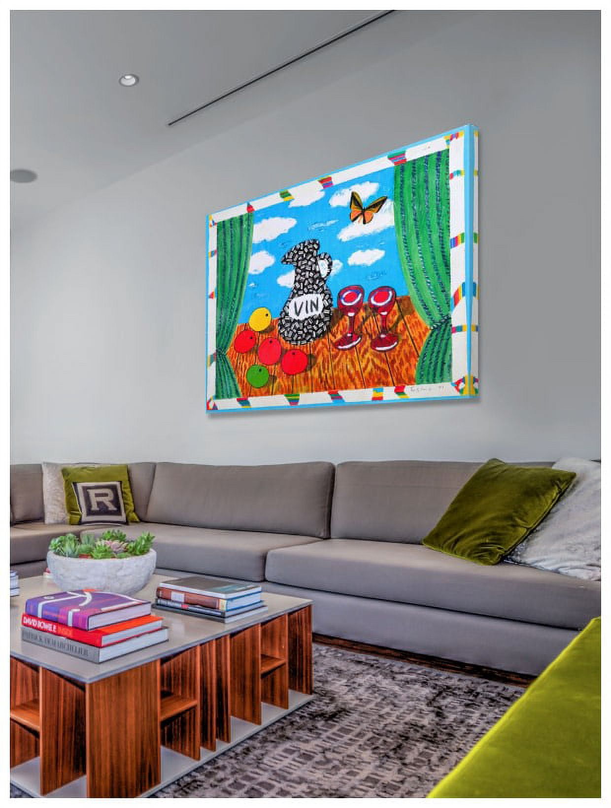 Marmont Hill "Le Vin" by Wayne Ensrud Painting Print on Canvas