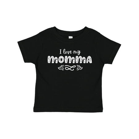 

Inktastic I Love My Momma with Hearts Gift Toddler Boy or Toddler Girl T-Shirt