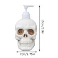 thumbnail image 3 of Soporte de almacenamiento de champú con esqueleto para cabeza de baño de Halloween, botella líquida artesanal de resina de 350ML, accesorios de cocina, decoración de Halloween, 3 of 8