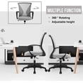 thumbnail image 4 of FDW Home Office Chair Ergonomic Mesh, Lumbar Support Armrest Mid Back Rolling Swivel Adjustable, Grey, 4 of 7