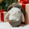 thumbnail image 5 of Adorno navideño de animales del bosque de 8 cm | Colgante navideño de acrílico | Decoración rústica de animales del bosque para árboles, coronas y centros de mesa | Regalo de temporada duradero, 5 of 5