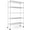 Chrome, variant on QUIOCOZY Heavy Duty Metal Storage Shelving Unit, 5 Tier Adjustable Wire Rack with Wheels, 1000 Lbs Loading Capacity, 36"x14"x61", Chrome