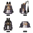 thumbnail image 4 of FORMRS Mini Backpack Purse for Women Travel Daypack Casual Shoulder Bag, Yellow Halloween Dog, 4 of 7