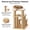 White, variant on Solid Wood Beige Pet Stairs With Transformable Ramp, 20 Inch Steps For Dogs And Cats