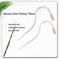 thumbnail image 3 of Naiovety 2pcs Professional Bassoon Bend Bass Oboe to Waterproof Tube Rustproof Blow Toy Education Early Easy Use S Type3, 3 of 6