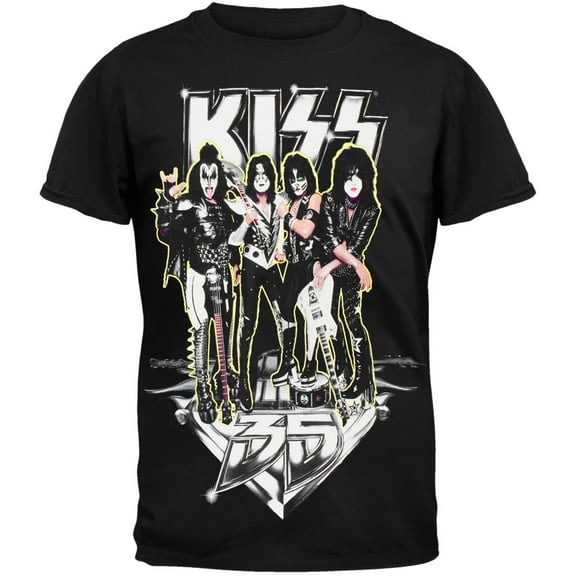 Kiss Men's Never Enough Short Sleeve T Shirt