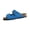 Blue, variant on Dual Strap Cork Sandals for Women Hook And Loop Fastener Suede Upper Flat Cork Insole Daily Summer Footwear Indoor Outdoor Casual Wear Red 36