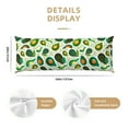 thumbnail image 3 of Lsque Green Avocado Body Pillow Case Cover,Ultra-Soft Microfiber Bed Pillow Cases 20x54 inches,Elegant Bedding,Breathable Durable Pillow Cover with Envelope Closure, 3 of 8