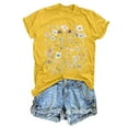 thumbnail image 1 of Mode Femme Décontractée Uni Mignon Imprimé Col Rond Manches Courtes Chemise Haut Compression Chemise Femme Femmes Course Manches Longues Femmes Actif Superposition T-Shirt pour Femmes Superposition Manches Longues Chemise Femmes Femmes, 1 of 2