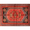 thumbnail image 1 of Ahgly Company Indoor Rectangle Traditional Sienna Brown Persian Area Rugs, 5' x 8', 1 of 6