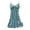 Green, variant on Yuncity Womens Nightgowns Satin Solid Color Silk Belt Breast Pad Gathered Suspender Nightdress Pajamas Pjs Loungewear Soft M-Xxl