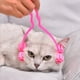 thumbnail image 5 of Rodillo masajeador facial para cepillo de aseo para mascotas gatos con 4 rodillos masajeadores y mango de silicona, 5 of 8