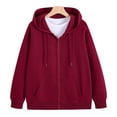 thumbnail image 5 of Zip Up Hoodie Women 2026 Long Sleeve Fall Winter Oversized Sweatshirts Zipper Oversized Cute Jackets with Pockets, 5 of 7