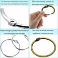 thumbnail image 2 of Loose Leaf Binder Rings : 3 Inch Metal Ring for Index Cards, Round Key Rings Easy Locking and Opening,Sturdy Binder Rings for Office and School Use,10PCS (3 Inch), 2 of 15