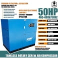 thumbnail image 2 of HPDAVV SC37 50HP Rotary Screw Air Compressor, 37KW 460V 3 Phase, 219 CFM at 125 PSI, Heavy Duty Industrial Air System, 2 of 6