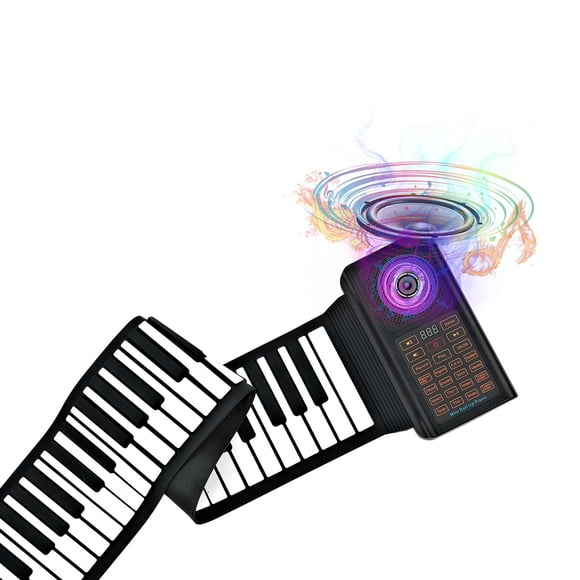 Piano Enrollable Portátil Recargable para Niños 61 Teclas para Práctica