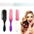 thumbnail image 2 of 9-Rows Detangling Hair Brush Detangler Hairbrush Scalp Massager Styling Comb, 2 of 10