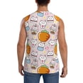 thumbnail image 4 of Fotbe Men's Cartoon Cute Rabbit Print Men's Sleeveless Muscle Tank Tops Casual T-Shirts for Gym Workout Beach-Small, 4 of 8