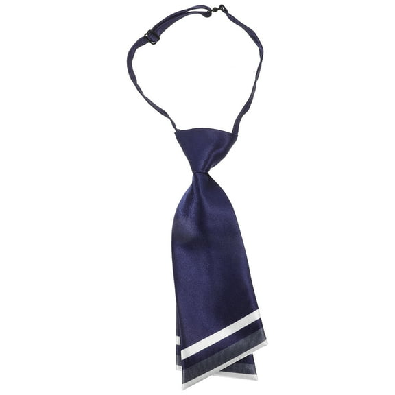 KALLORY Neck Ties for Women Girls Tie Dark Blue 1Set Adjustable Classic Silky Fabrics Uniforms