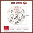 thumbnail image 2 of Sikiie Alpacas and Hearts Nativity Christmas Tree Skirt, Jesus Christian Winter Holiday Tree Mat Decoration(30-48IN)30", 2 of 6