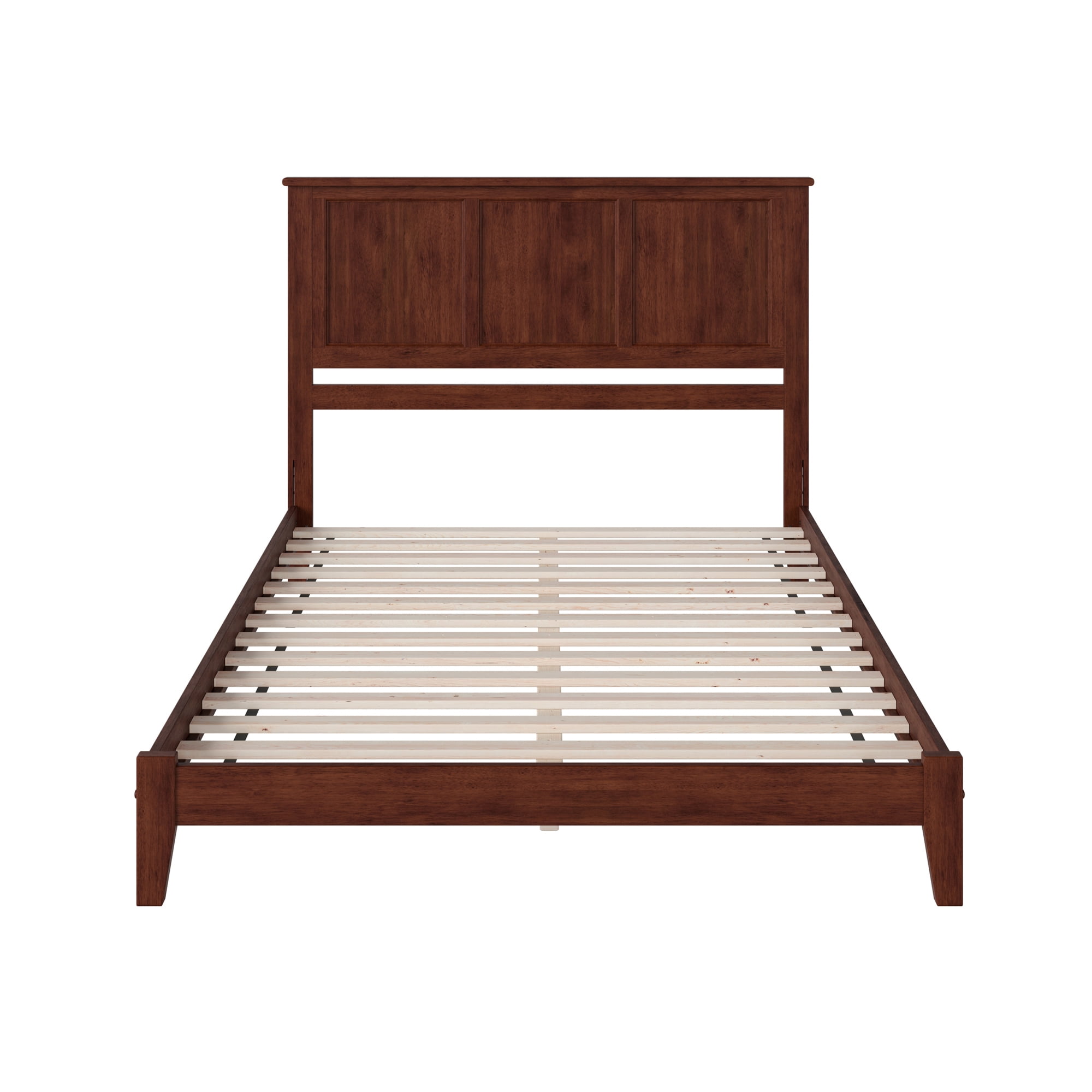 AFI Madison Full Low Profile Wood Platform Bed, Walnut