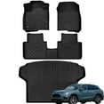 thumbnail image 3 of Zcargel 4PCS Floor Liners Mats & Rear Cargo Liners Compatible for Honda HR-V 2023-2024 Heavy Duty All-Weather Floor Mats Rubber TPE Floor Liner Black, 3 of 10