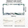 thumbnail image 3 of GZHJMY Tropical Flowers License Plate Frame 2 Pack 2 Holes Car Aluminum License Plate Holder Automotive Parts Decoration Universal with Screw Caps Cover, 3 of 7