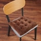 thumbnail image 5 of Cojín para silla de oficina con correas antideslizantes | Cojín de espuma de terciopelo de 40 x 40 cm | Funda extraíble y lavable para sofá, escritorio y coche | Cojín de color liso para casa y, 5 of 5