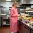 thumbnail image 4 of Waterproof Apron with Long Sleeves Food-Grade TPU Protective Smock Oil Resistant Workwear for Food Processing Cold Storage Seafood Work, 4 of 7