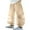 Khaki2, variant on Plebaso Kids Pants Boys Girls Breathable Thin Long Bloomers Lightweight Baggy Summer Pocket Trousers