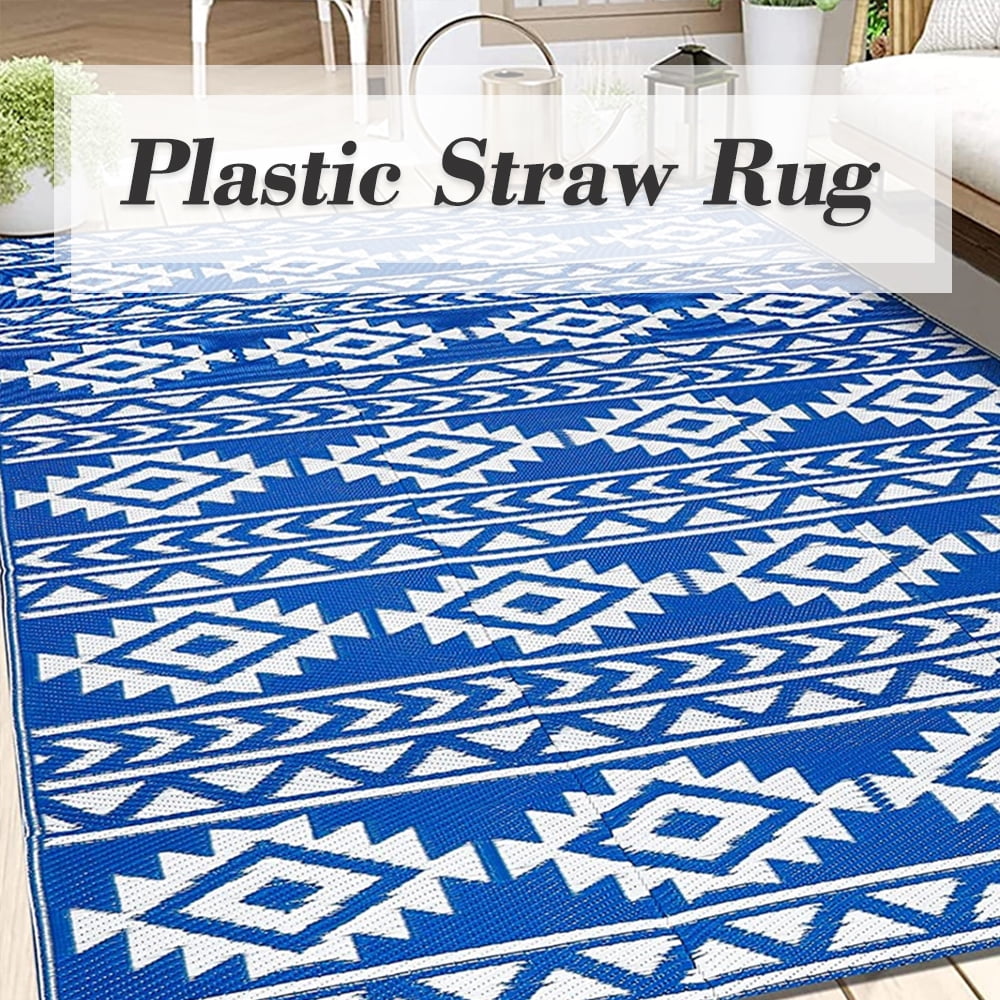 2 Beach Mats Large 70.5" x 23.5" Yoga Pool Sand Outdoor Straw Woven New Sale 