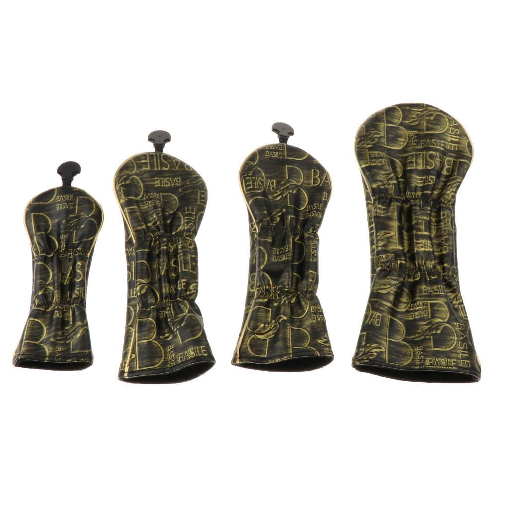 harayaa Golf Wood Head Cover Driver Headcover Long Neck Protector Covers Sleeve 1 3 5 ut 1 3 5 ut Letter