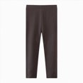 thumbnail image 2 of Gibobby Kids Girls Leggings Footless Cotton Skinny Thin Leggings Toddler Girls Solid Stretch Trousers Tights(4 Years,Dark Gray), 2 of 3