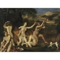thumbnail image 2 of Louis de Boullogne 24x19 Black Ornate Framed Double Matted Museum Art Print Titled: Diana and Nymphs Bathing, 2 of 5