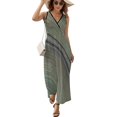 thumbnail image 1 of Vestido De Noche De Lujo Sin Mangas Para Mujer, Irregular Stripe Vestido De Fiesta, 1 of 5