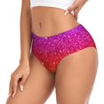 thumbnail image 2 of Balery Rainbow Glitter Ropa Interior de Algodón para Mujer con Dibujo – Braguitas Cómodas y Elásticas, Estilo Clásico-XX-Large, 2 of 6